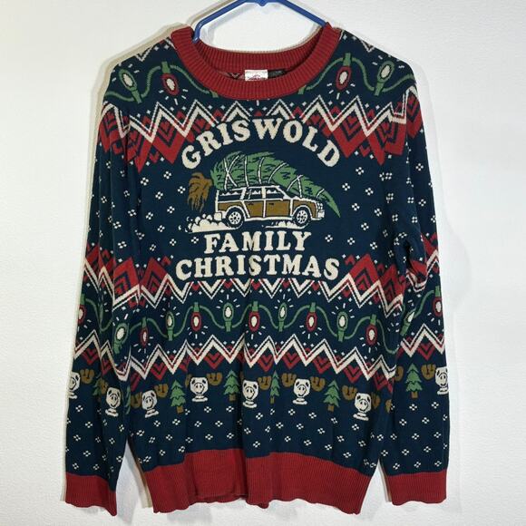 Griswold Family Christmas Sweater Christmas Vacation Mens Holiday Size Large L - Picture 1 of 6